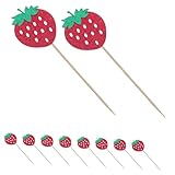 Utilisation multi-événements : décoration de gâteau de fête aux fraises pour anniversaires, mariages et festifs, fournitures de fête d'anniversaire aux fruits, décoration de gâteau aux fruits