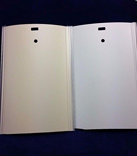 Vertical Blind Fabric Insert Channels in White or Ivory 82 1/2" L (10, Ivory)
