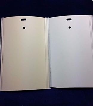 Vertical Blind Fabric Insert Channels in White or Ivory 82 1/2" L 5, White