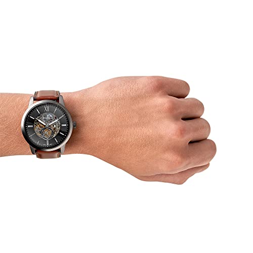 FOSSIL Herrenuhr Townsman, 44mm Gehäusegröße, Automatikwerk