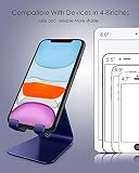 Lucrave Stojak na telefon komórkowy, stojak na biurko, aluminiowy, kompatybilny z przełącznikiem, iPhone 12 Mini, 12 Pro Max 11 Pro Xs Max Xr X Se 8 7 6 6s Plus SE 5 5S, fioletowy (niebieski)
