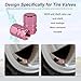 alpmosn Aluminum Tire Stem Valve Caps Wheel Valve Covers Car Dustproof Tire Cap Cover Accessories, Universal for SUV, Car, Bike and Motorcycle，Hexagon Shape (Pink)