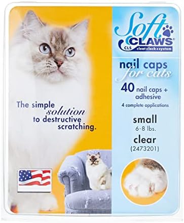 Feline Soft Claws Cat Nail Caps Take-Home Kit, Small, Clear