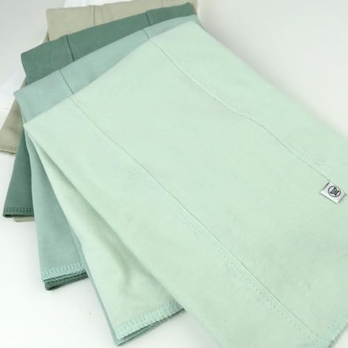 HonestBaby Tri-fold Knit Burp Cloths Soft Absorbent 100% Organic Cotton for Baby Boys, Girls, Sage Ombre, One Size by HonestBaby - Used condition - Image 3