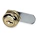Disc Cam Lock, Brass, 5 Pin, Length 3/8 in