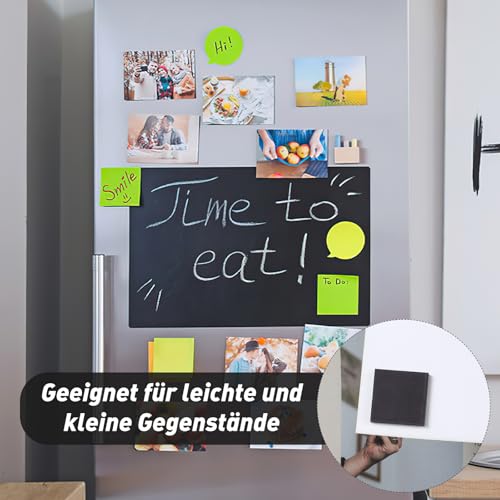 20x20mm Große Magnetplättchen Selbstklebend, 210 Stück Flexible Klebemagnete Magnete Selbstklebend Magnet Klebepads für Bilder Poster Fotos Notizen(für leichte und kleine Gegenstände)