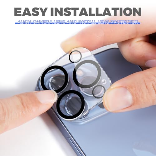 YIIFELL 5 Stück Kameraschutz für iPhone 15 Pro und iPhone 15 Pro Max Kamera, Ultra-Klar Kameraschutz, Kamera Schutzfolie Kompatibel mit Handyhülle 9H Härte HD Schutzfolie