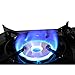 GAS ONE GS-3800DF Dual Spiral Flame 11,000 BTU Portable Gas Stove with Heavy Duty Clear Carrying Case, CSA Listed , Black