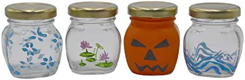 A-Pack 60ml 2oz Glass Jar with Gold Lid for Honey Jam Spice Gift
