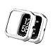 Yolovie Bumper Case Compatible with Fitbit Versa 2 [Update Version] Bling Crystal Rhinestone Protect Cover (NOT Screen Protector) Diamonds Cases SmartWatch Shell for Women Girls (Versa 2 Silver)