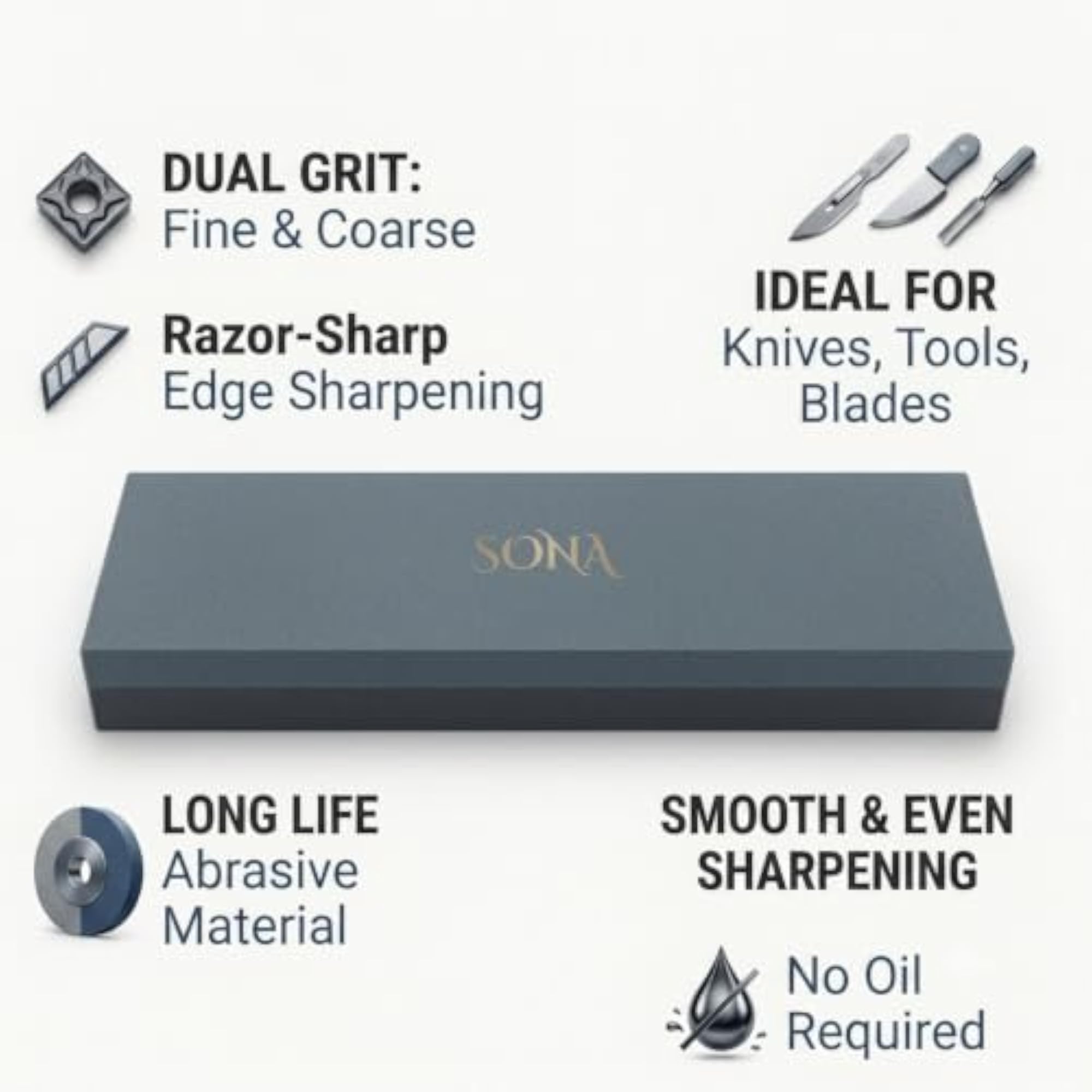 Dual Grit Silicon Carbide Knife Sharpener