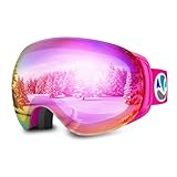 VANRORA Ski Goggles,Snowboard Goggles,Magnetic & Clip Locking System,Interchangeable Lens