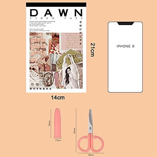 GOCAVO Vintage Washi Stickers Set Retro Things Modern Style Old Fashion Lady Animal Floral Plant Adhesive Label Decorative Stickers Scrapbooking (50 Sheets) - Thumbnail 5