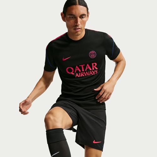 Image of Nike Mens PSG Strk Top Soccer Dri Fit Short Sleeve T-Shirt
