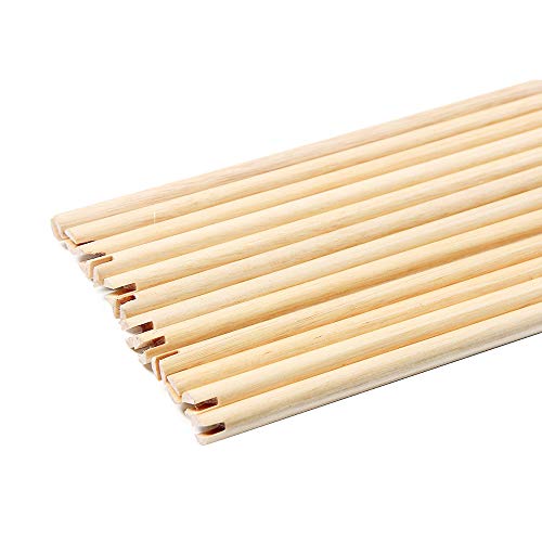 ZSHJG Bogenschießen Holzpfeile Holz Pfeilschaft 80cm Pfeil Welle für DIY 8mm Pfeilschaft Jagdpfeile Zubehör (24Stück)