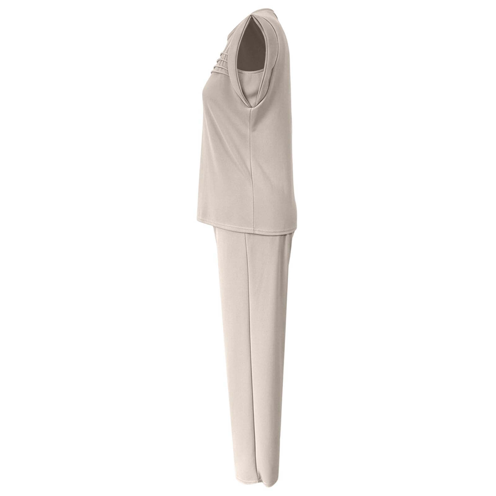 Ensemble Deux pièces décontracté composé d'un Pantalon de Jogging Souple et d'un débardeur, Confortable et Streetwear.