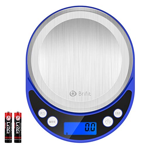 Amir 0.1G Precision Food Scale, 3000G Max Digital Kitchen Scale, Mini Pocket Jewelry Scale Weight Grams And Oz For Baking And Cooking, Blue (Battery Included) #TOP21