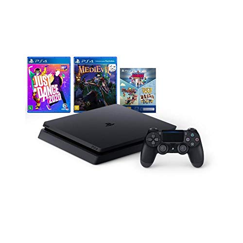 Console Playstation 4 Slim 1tb Mega Pack Bundle Family V11 Controle Dualshock 4 - Sony
