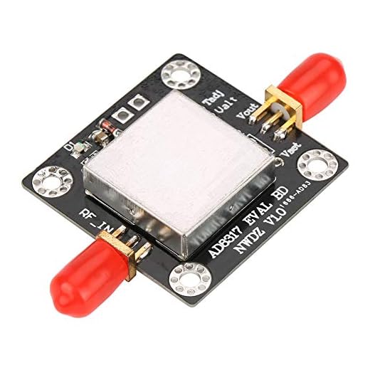 Akozon Logarithmic Detector AD8317 1M-10GHz 60dB RF Power Meter Logarithmic Detector Controller Logarithmic Power Meter Radio Frequency Logarithmic Detector Leistungsmesser for Amplifier