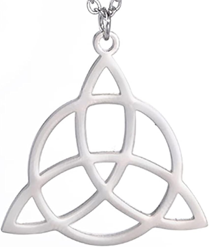 Miniatura 5 de Collar de nudo celta nudo de triquetra celta collar con colgante de trinidad collar de buena suerte nudo celta irlandés triángulo collar de dije