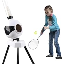 NYMFEA Automatic Badminton Serve Machine, Portable Shuttlecock Launcher, Badminton Robot Shooting Machine for Indoor and Outdoor Training, Badminton Pitching Machine for Teenagers