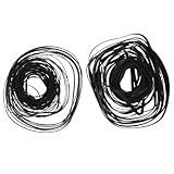 OFFIGAM 100 Stück Gummiriemen für Kassettenrekorder und Videorekorder Flach 2mm und 3mm Breit Präzise Passform Geeignet für Reparatur und Austausch von Antriebsriemen