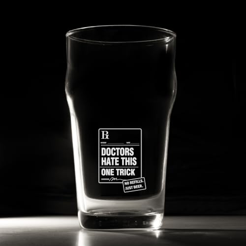 Image of Sipologie Imperial Pint Beer Glass 570ml - Set of 2, Doctors Hate This