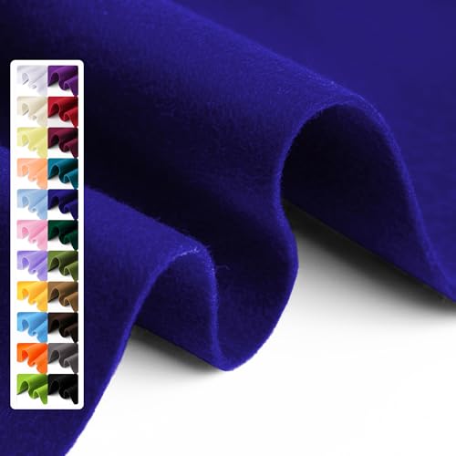 Image of Royal Blue Soft Felt Sheet, 36 inch x 36 inch, 1.6mm Thick Acrylic Felt Fabric | Premium Craft Felt for Sewing, DIY Projects, Decorations, Art, and School Projects