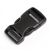 Zwei Nylon-Steckschnallen für 25 mm Gurtband; Ideal für Rucksackriemen, Hundehalsbänder oder Taschenverschlüsse; Kompakt und leicht