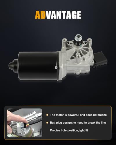 Image of ROADFAR Universal Front Windshield Wiper Motor - 12V, 4 Pins, Fit for 2004-2008 For Chrysler Pacifica - Replaces OEM #5102228AA - Easy to Install, Durable Design