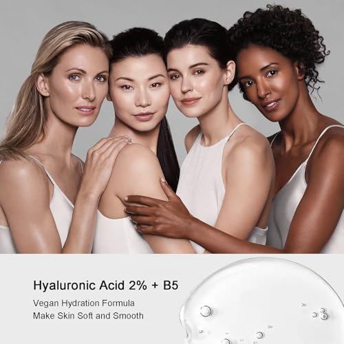 Hyaluronic Acid 2% + B5 Serum, Hyaluronic Acid Serum for Face with Vitamin B5 Hydrated & Anti-Aging, Hyaluronic Acid Face Serum for Women, Hydrating Face Serum Ultra-Pure Vegan Plump & Smooth Skin