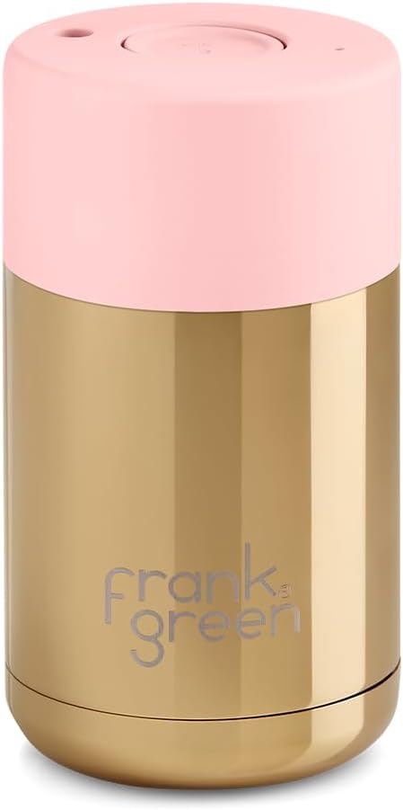frank green Chrome Gold 10oz (Blushed Lid)