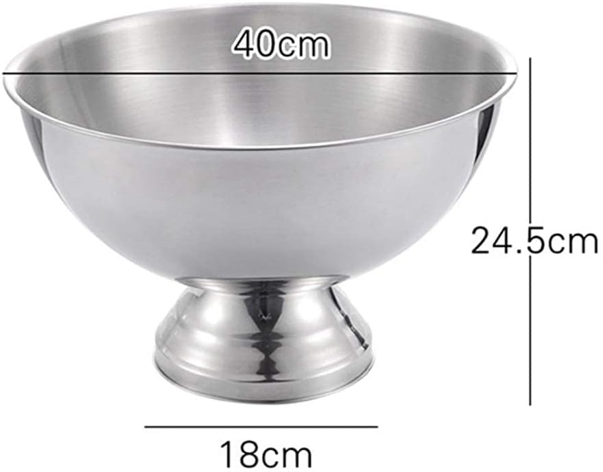 Cubo de hielo de acero inoxidable, enfriador de champán de metal duradero para decoración del hogar