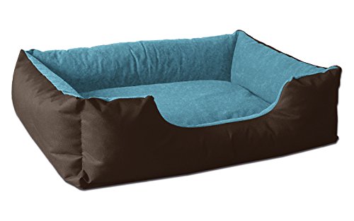 BedDog® Lupi Letto per Cane/Gatto Cuccia S Fino a XXXL, 24 Colori a Scelta, Cuscino per Cane, Divano per Cane, Cestino per Cane, Marrone/Blu L