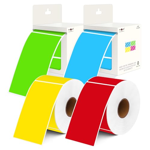 Étiquettes de déménagement rectangulaires permanentes et multicolores