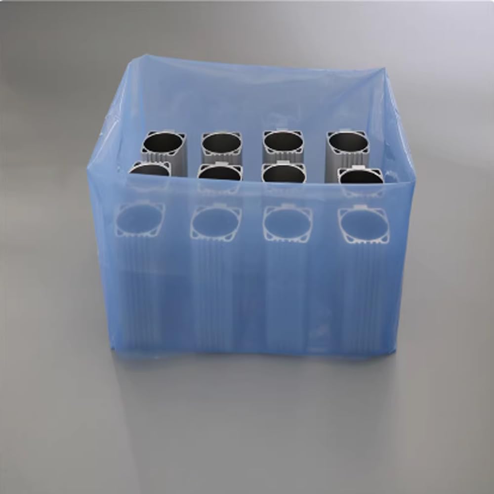 Paquete de 10 bolsas VCI para inhibidores de corrosión de vapor, bolsas planas reforzadas con refuerzo, bolsas planas plegadas en el interior, utilizadas para embalar piezas de metal y piezas de