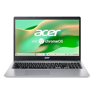 Acer Portátil Chromebook 315 (CB315-3H-C0AY) | Pantalla FHD de 15,6 pulgadas | Intel Celeron N4120 | 4 GB de RAM | 128 GB de eMMC | Intel UHD Graphics 600 | Google ChromeOS | Silver | Diseño QWERTZ