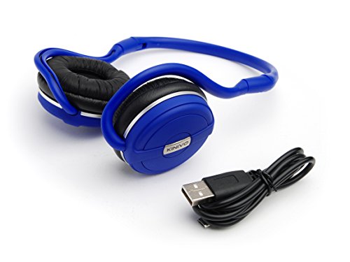 Kinivo BTH240 Limited Edition Bluetooth Stereo Headphone - Supports Wireless Music Streaming and Hands-Free Calling (Cool Blue)