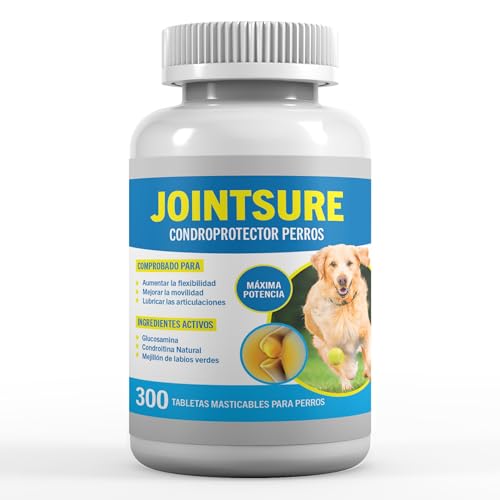 JOINTSURE condroprotector Perros I con Gran concentración de mejillon Labios Verdes, glucosamina y...