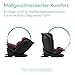 Bebeconfort RevolveFix 360 i-Size, Autositz 360 Drehbar, 0–12 Jahre, 40–150cm, ISOFIX Kindersitz, Top-Tether-Installation, 360°-Drehung, 6 Liegepositionen, 12 Kopfstützenpositionen, Dual Red