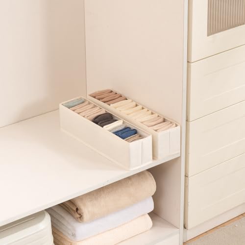 Image of HOKIPO Innerwear Organizer for Socks & Underwear Small, Narrow Tray, 2 Pc
