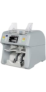 Amazon | MORICASH M-165ダブルポケット混合金種紙幣計数機 紙幣