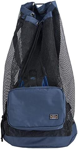 PACMAXI Scuba Diving Bag, Oversized Mesh Scuba Diving Backpack for Snorkeling Gear & Equipment, Holds Mask, Fins, Snorkel (blue)