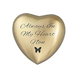 Love to Treasure always in my heart Nan Golden farfalla urna per ceneri cremazione