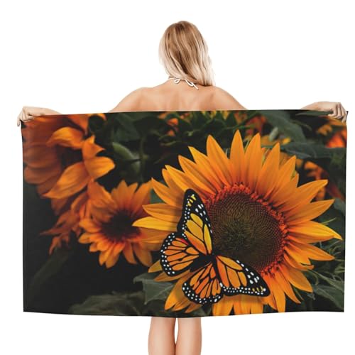 Serviette tournesol séchage rapide et anti-sable pour plage - 3