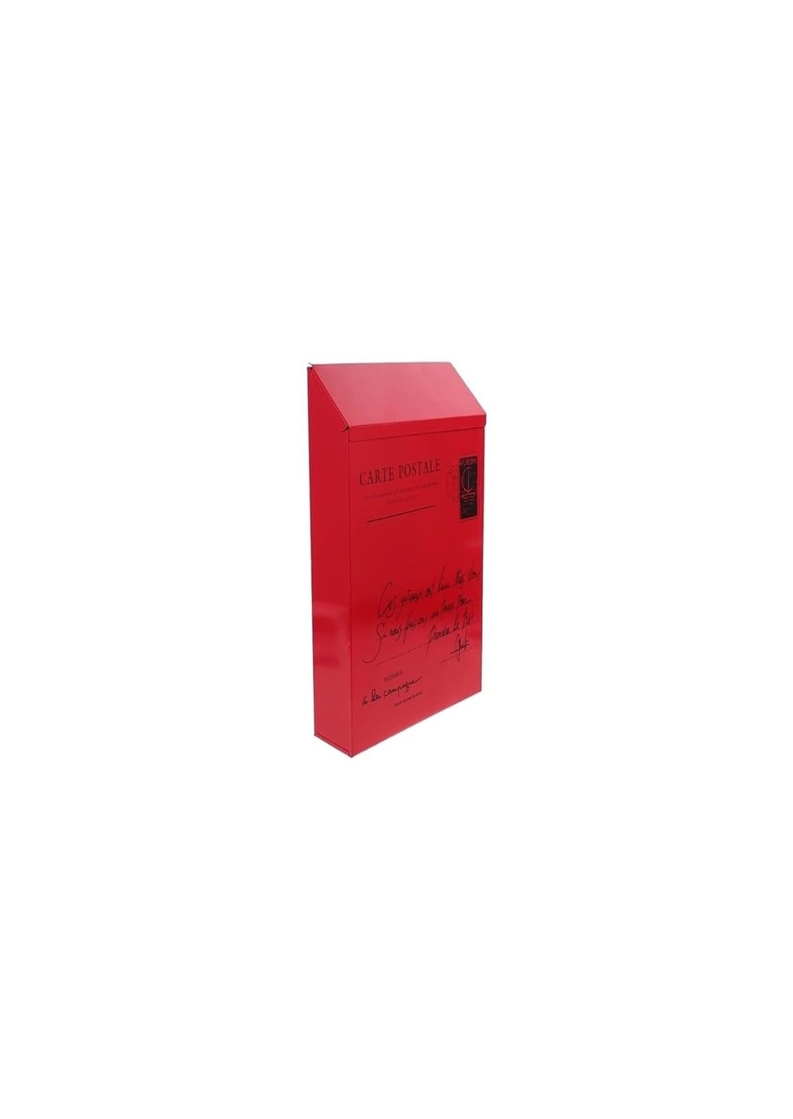 FGJsfhrDTU Letter Box, Retro Postal Mail Letter Newspaper Organizer Garden Decoration(Red)(Red)