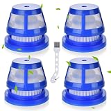 Rebirthcare 4 pack h11 replacement filter for eufy for homevac h11 / h11 pure / h20 cordless handheld vacuum cleaner, hepa replacement filter for anker for homevac h11 handheld vacuum