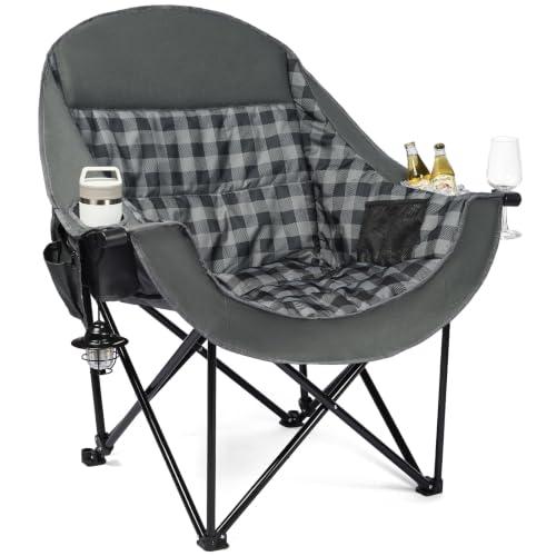 DasEpic Oversized Camping Chair - Heavy Duty Outdoor Lawn Chair for Adults by DasEpic - Used condition - US$84.70