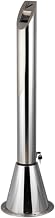 Standing Ashtray, Stainless Steel Butt Receptacle, with Detachable Cigar Container, Easy to Clean, for Patio, Offices, Home, Restaurants, Backyard(Silver 2)