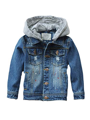 Image of Mallimoda Kids Boys Girls Hooded Denim Jacket